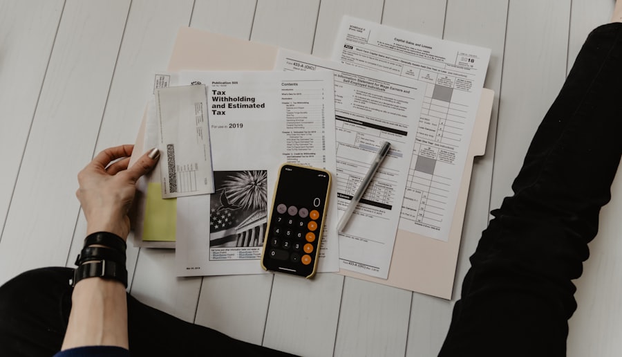 Working through financial records